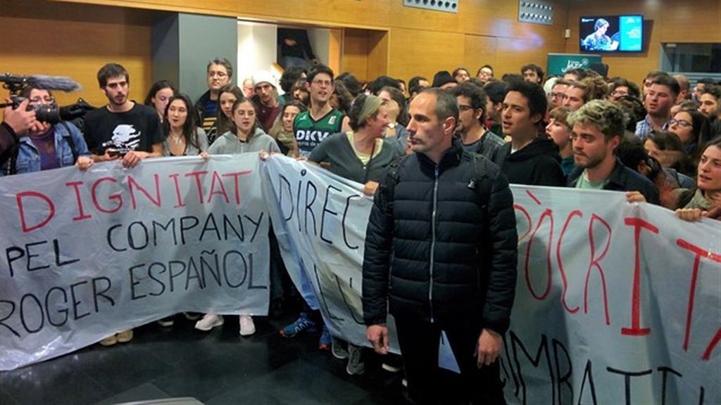 Ciudadanos sufre un escrache en un acto en el Conservatorio del Liceu de Barcelona