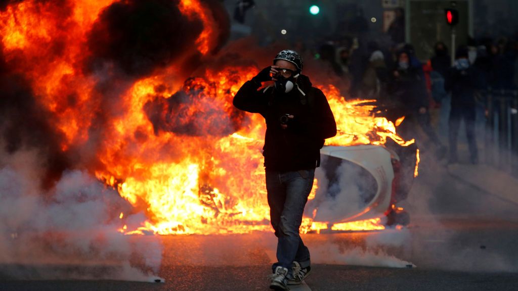 Episodios de extrema violencia en Francia durante las protestas de los 'chalecos amarillos'
