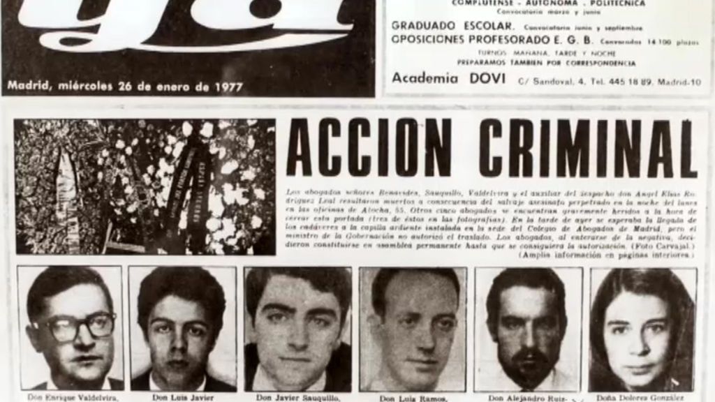 El atentado a los abogados de Atocha, el crimen más sangriento de la ultraderecha franquista en la transición