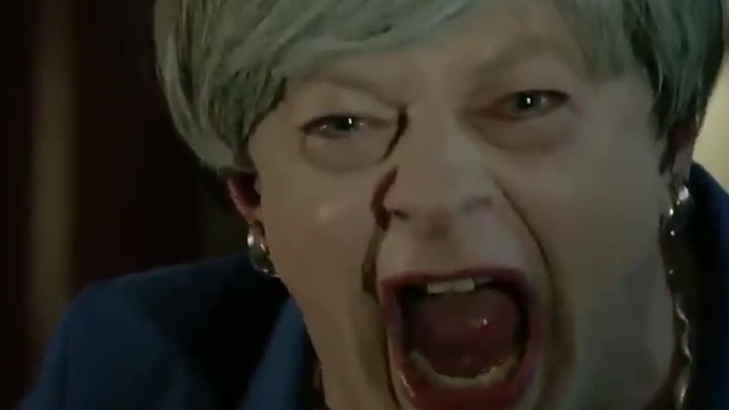 Theresa May, parodiada como Golum