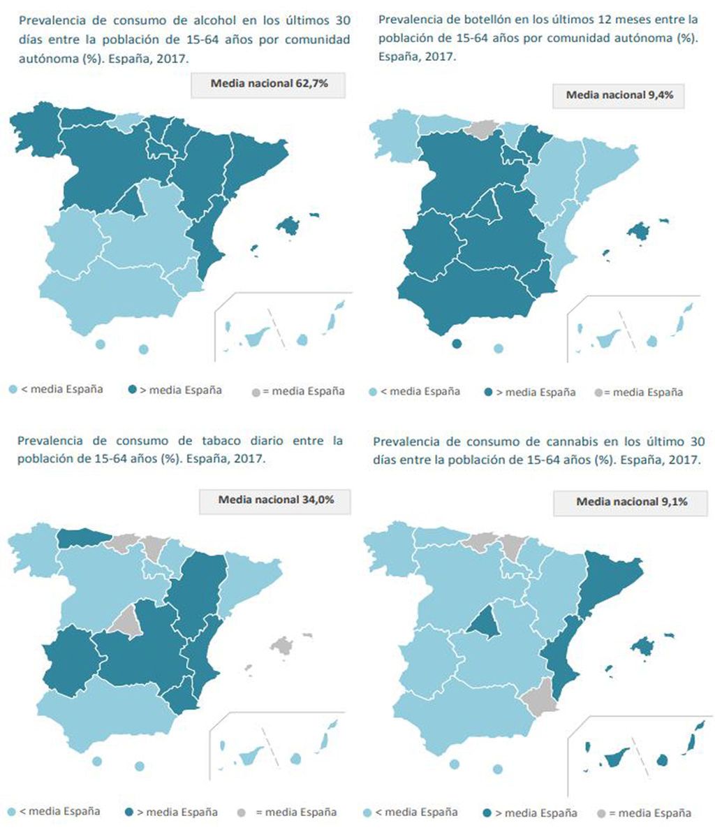 Mapa drogas España