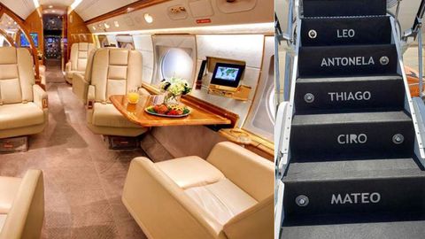 Avión de Messi: así es por dentro su jet privado