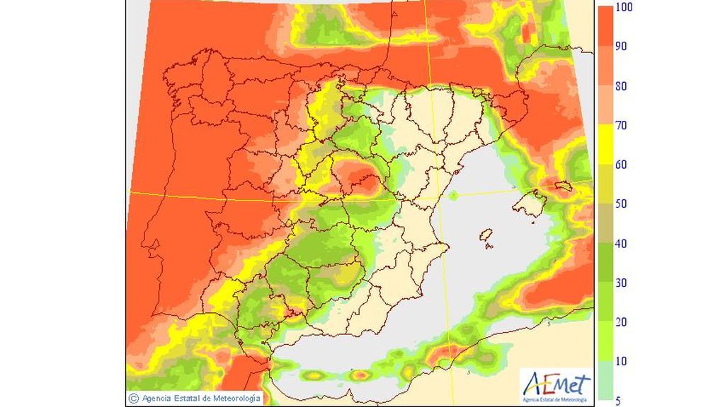 lluvias más fuertes jueves