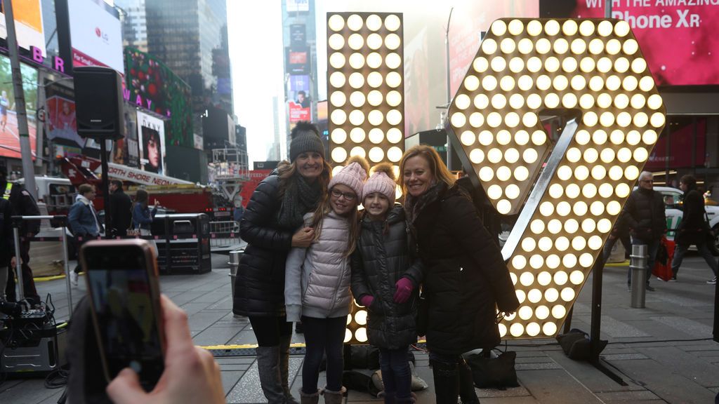 Times Square se prepara para recibir el Año Nuevo