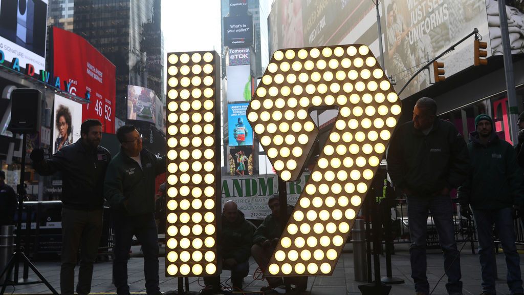Nueva York está listo para dar la bienvenida al 2019 en Times Square