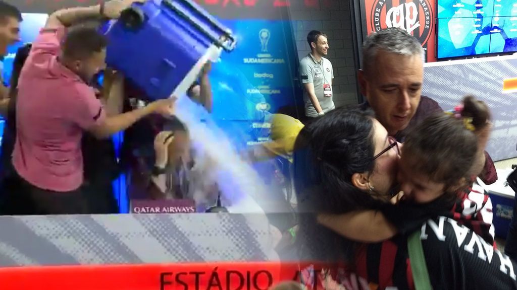 El llanto de ternura de la hija del entrenador al ver cómo empapan a su padre en plena celebración 😍 El llanto de ternura de la hija del entrenador al ver cómo empapan a su padre en plena celebración 😍