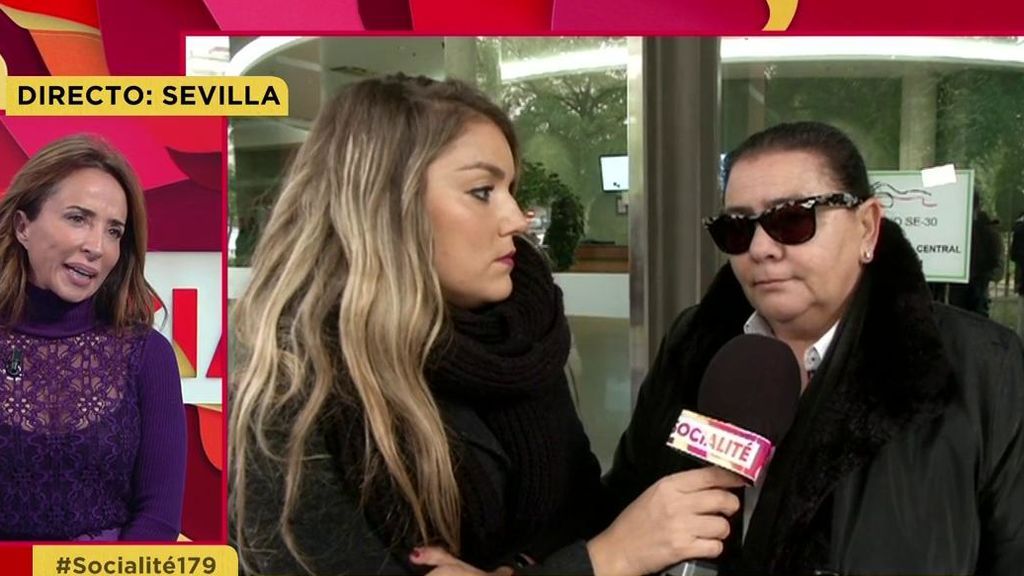 María del Monte, rota tras la muerte de Chiquetete: "Hoy en Sevilla el día está gris"