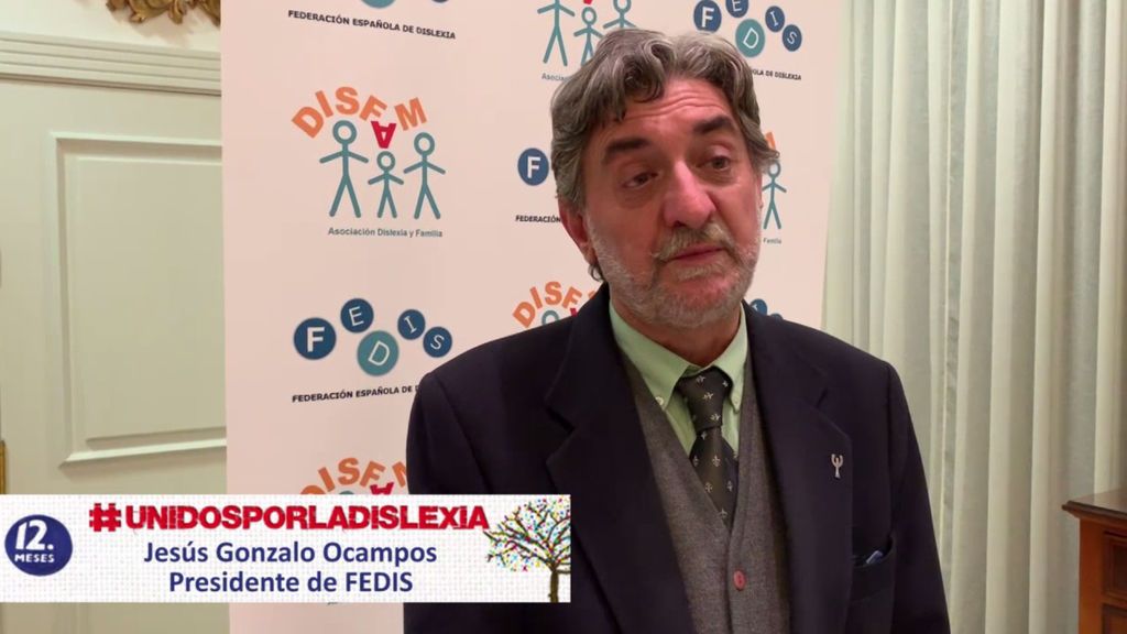 Jesús Gonzalo, presidente de FEDIS: "La dislexia es el trastorno invisible"