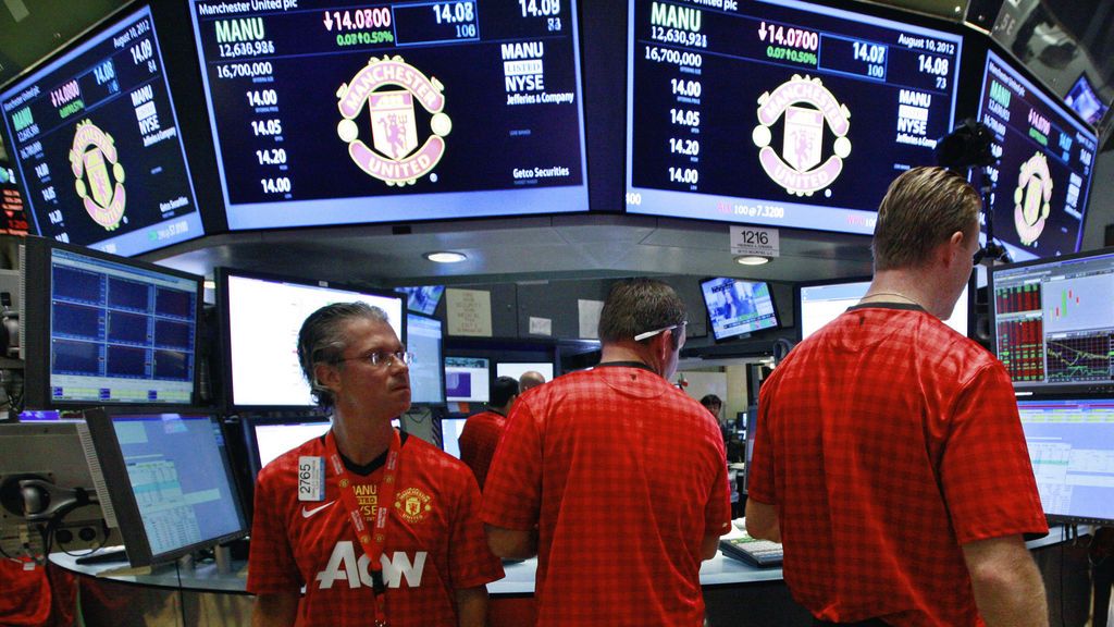 Las acciones del Manchester United en la Bolsa de Nueva York se disparan cerca de un 4%