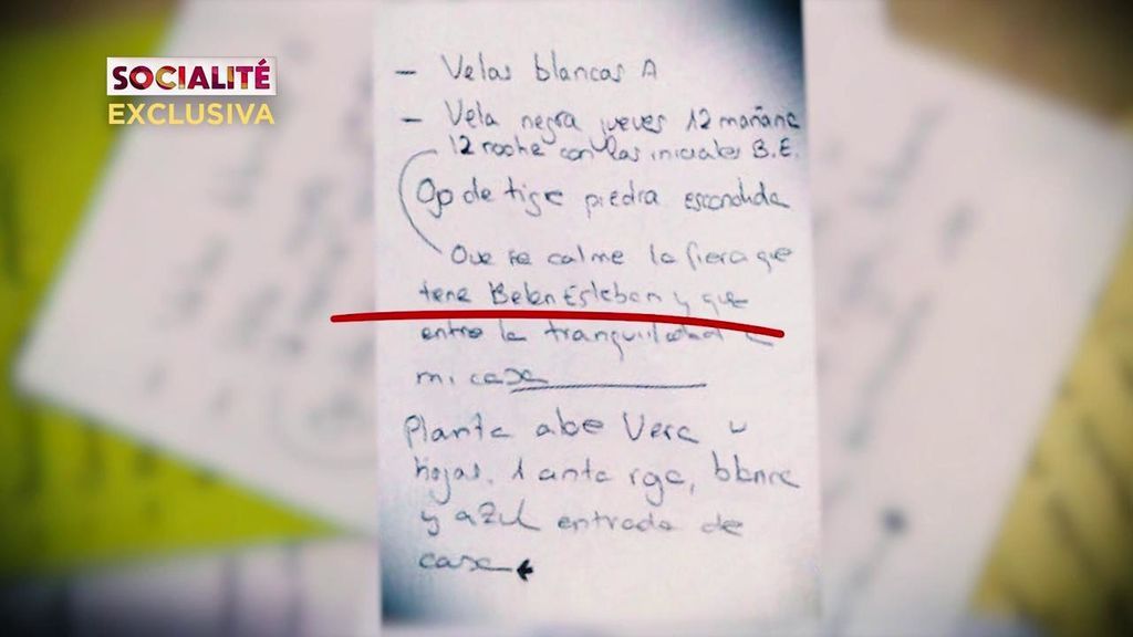 Lucimar, exempleada de Toño Sanchís, encontró en su casa un ritual de brujería hacia Belén Esteban
