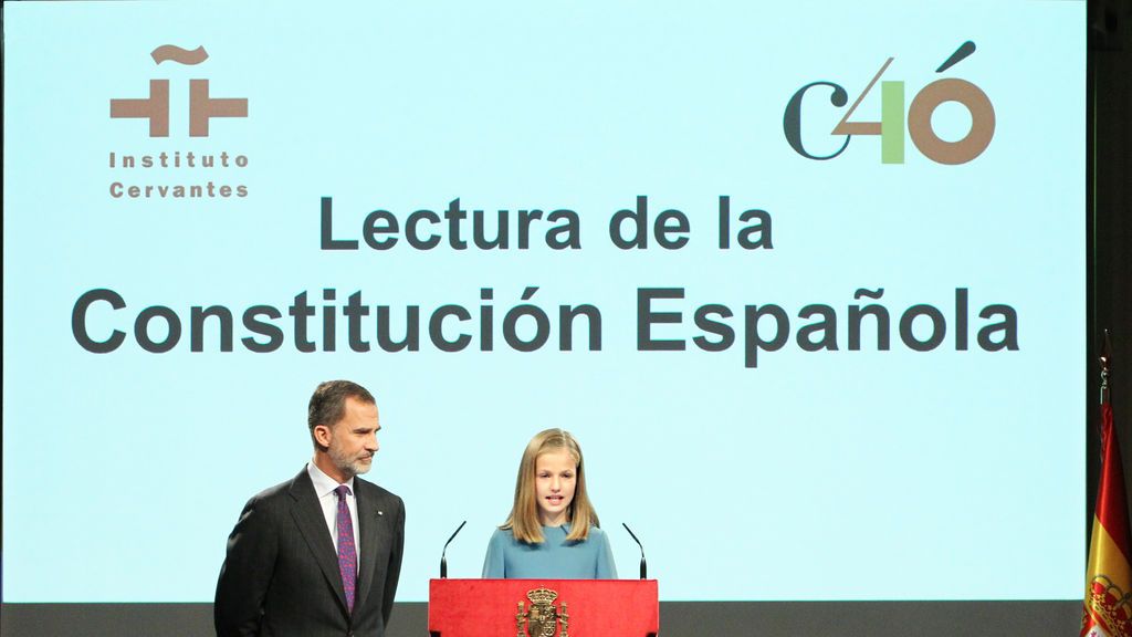 Lectura de la infanta Leonor en el 40 aniversario de la Constitución