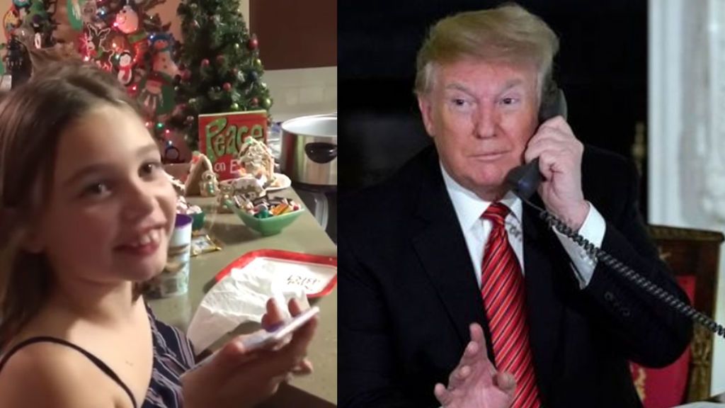 La niña que cree en Papá Noel aunque Donald Trump diga lo contrario