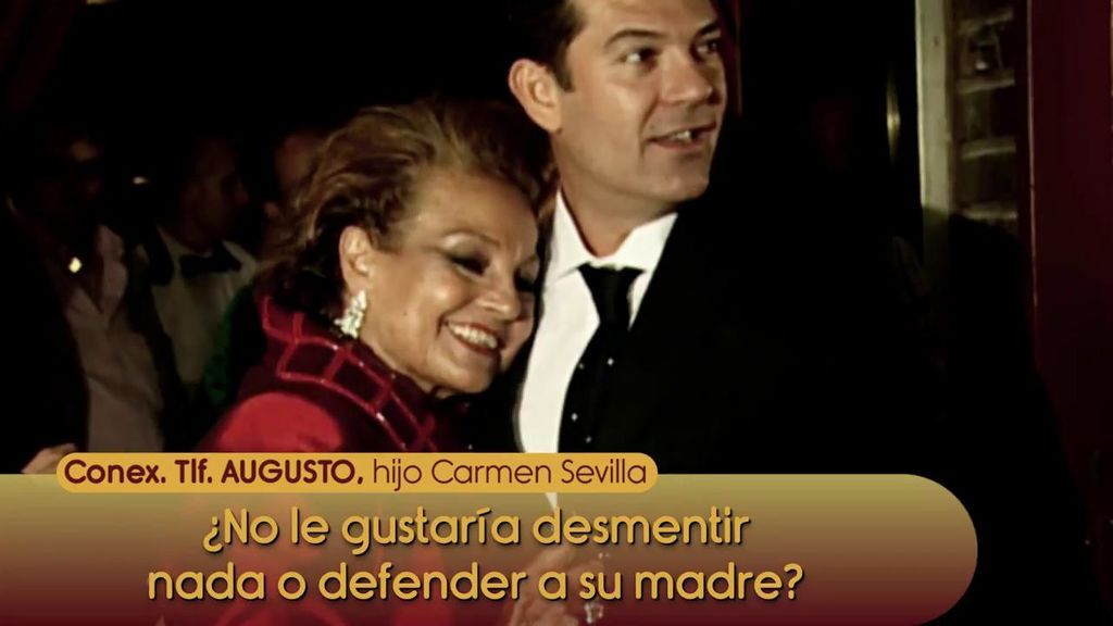 El hijo de Carmen Sevilla: “Mi madre está más que cuidada”