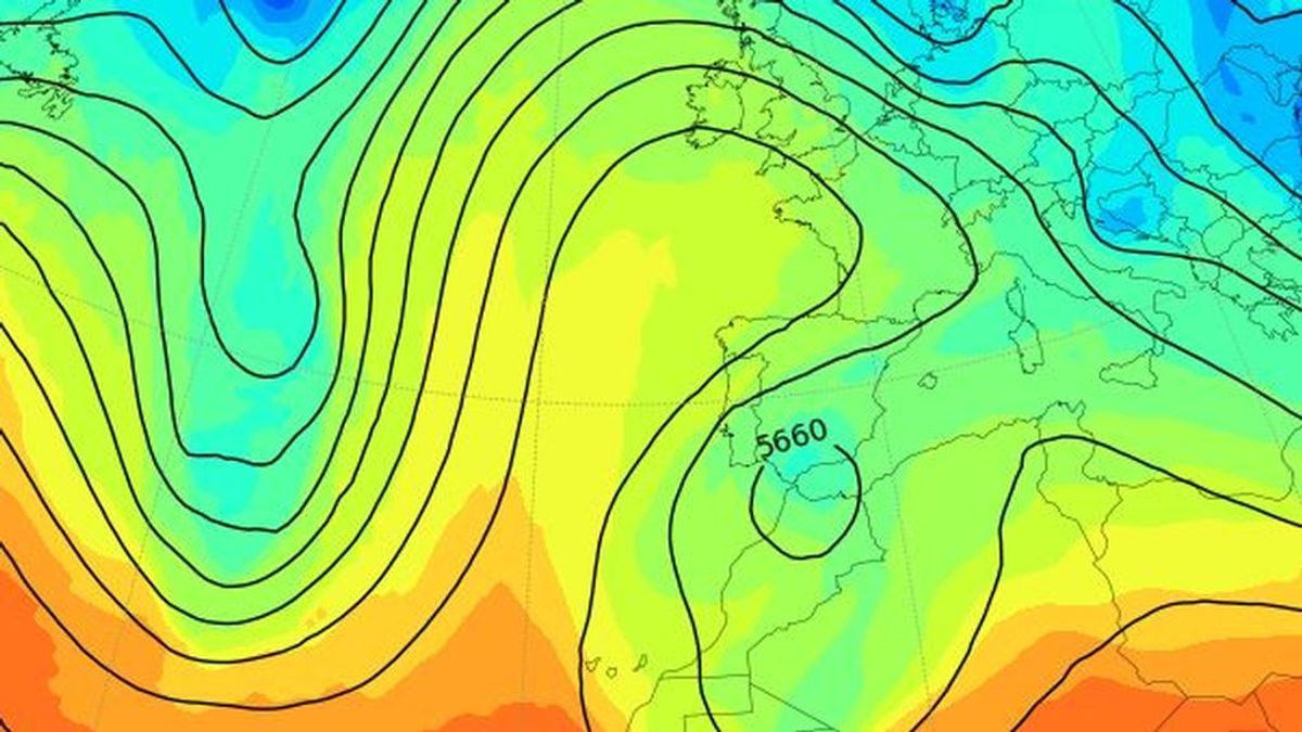 Una DANA complicará el tiempo en el Mediterráneo y Andalucía el fin de semana