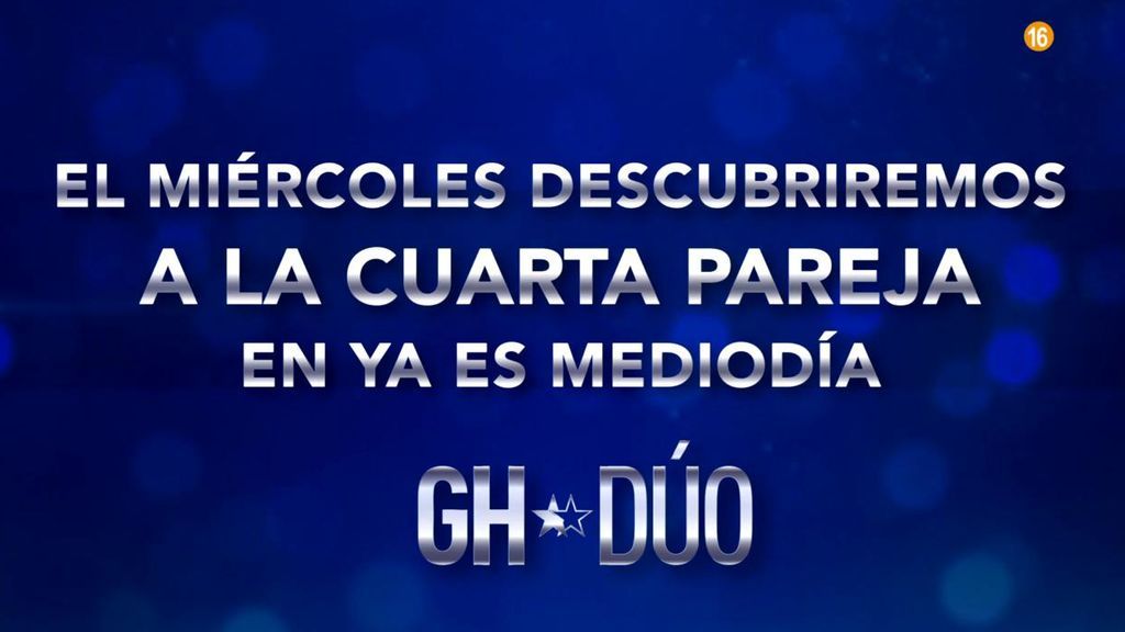 Descubre a la cuarta pareja confirmada de ‘GH DÚO’ el miércoles en 'Ya es mediodía'