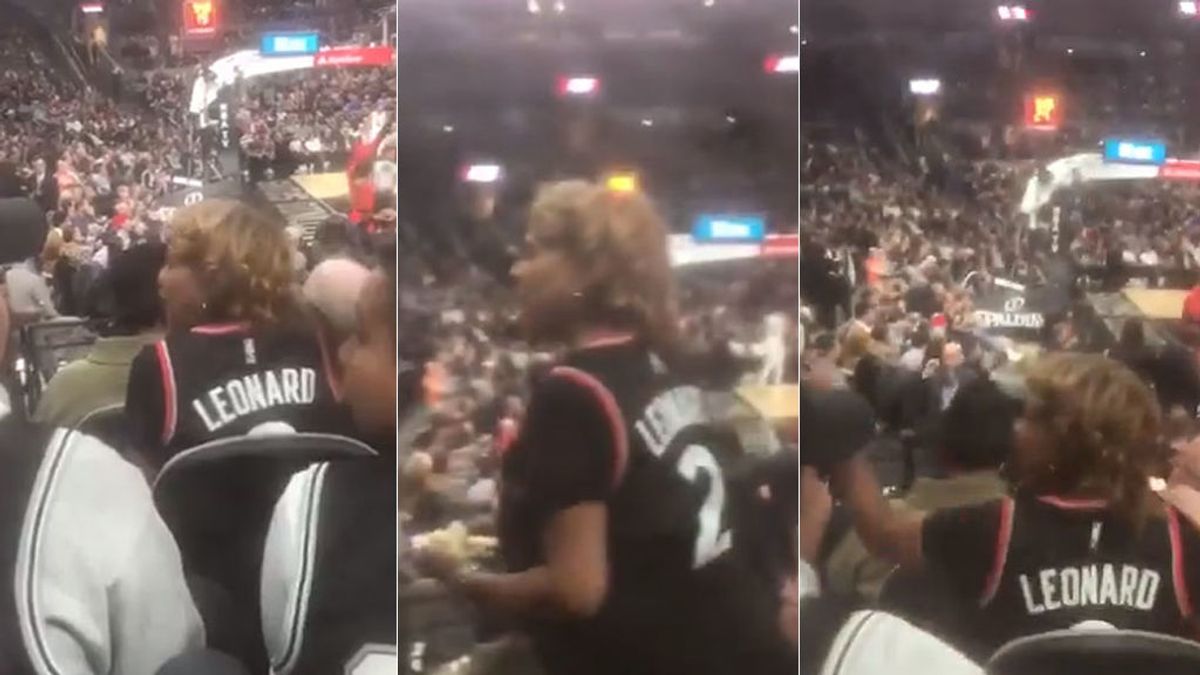 La madre de Kawhi Leonard se enfreta a los haters de su hijo en pleno partido de la NBA