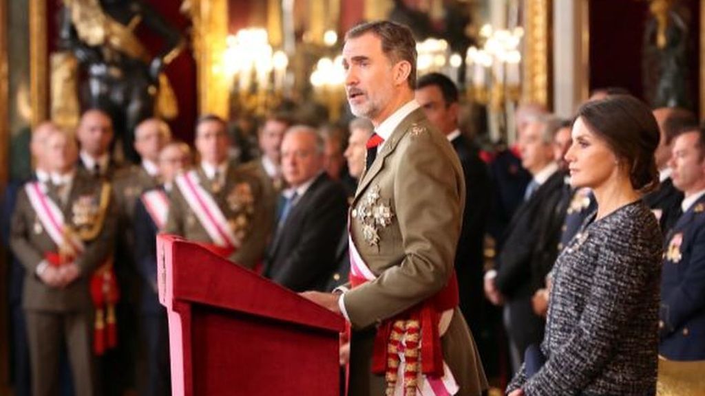 Pascua Militar: Felipe VI ensalza la bandera y las Fuerzas Armadas