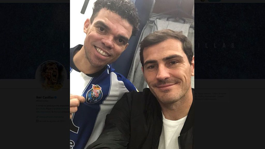 "Bienvenido": Iker Casillas da un caluroso recibimiento a su excompañero en su primer día en el Porto "Bienvenido": Iker Casillas da un caluroso recibimiento a su excompañero en su primer día en el Porto