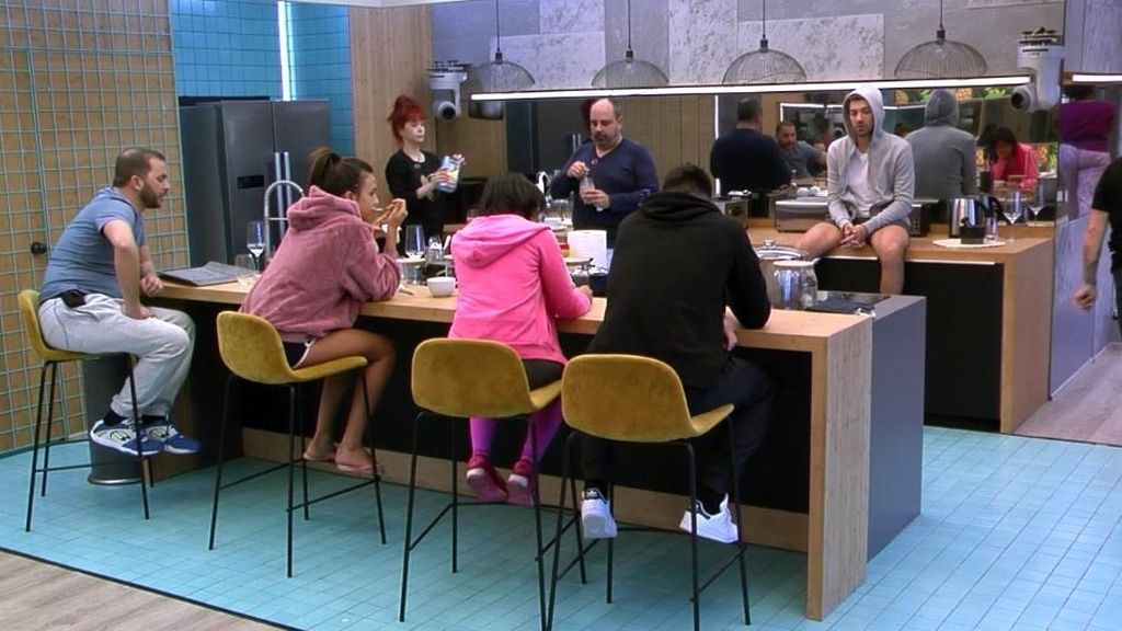 Unos han optado por el baño... ¡y otros por el desayuno!