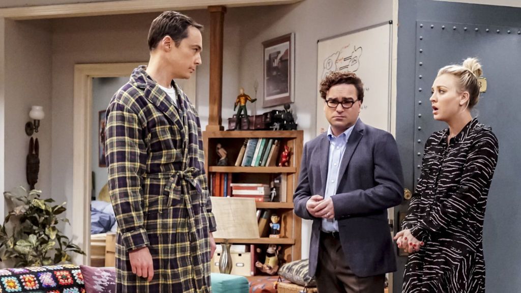 Protagonistas de 'The big bang theory', en la última temporada de la serie, la duodécima.