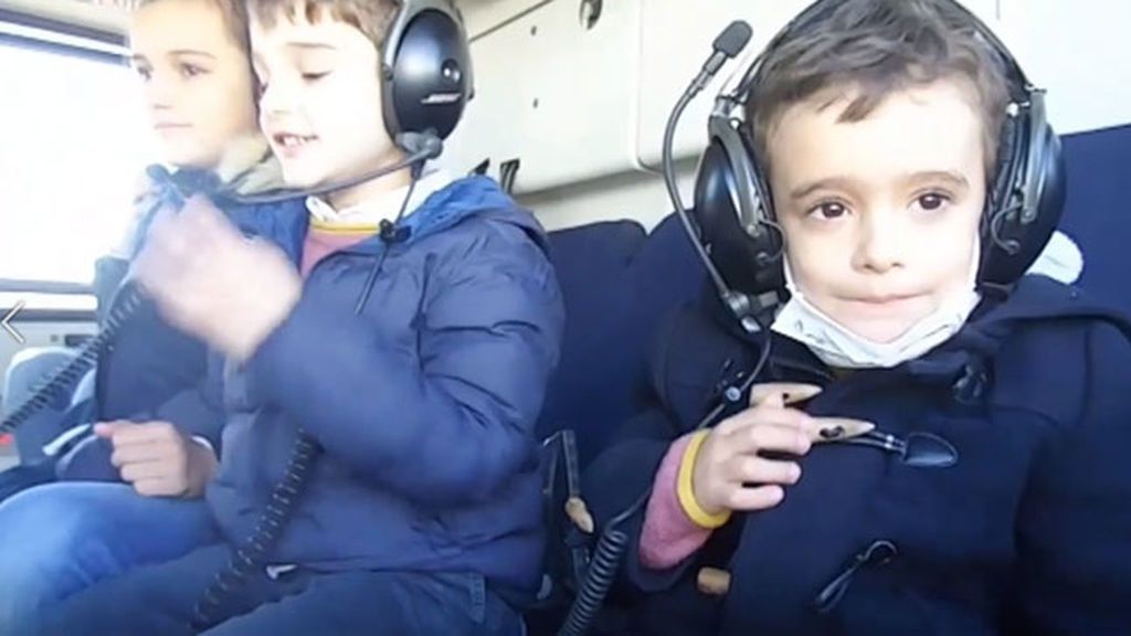 Javier, con 4 años cumple sus dos sueños, un corazón nuevo y subir a un helicóptero