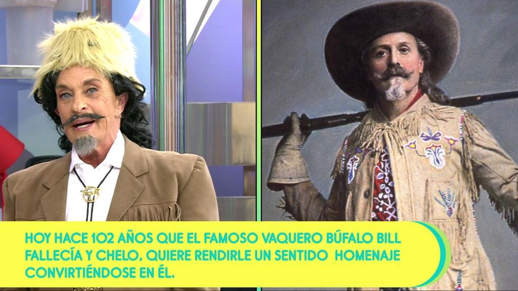 Chelo-Bill: Nuestra Chelo se disfraza de Búfalo Bill en el 102º aniversario de su muerte