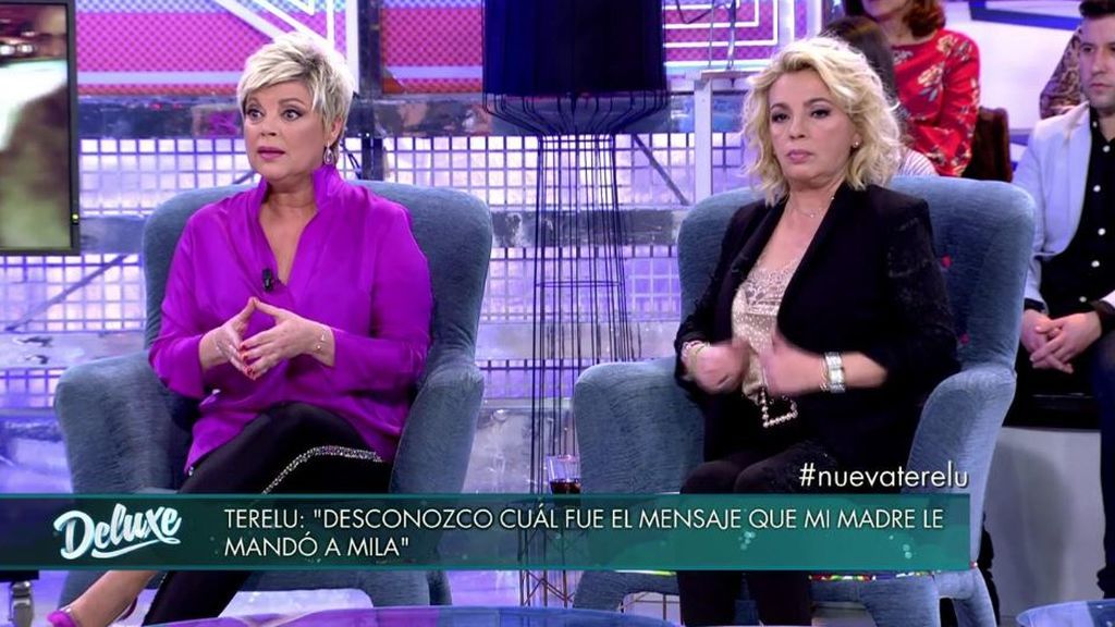 Terelu, de la polémica entrevista: “No me enfadé con mi hermana y Mila siempre será mi amiga”