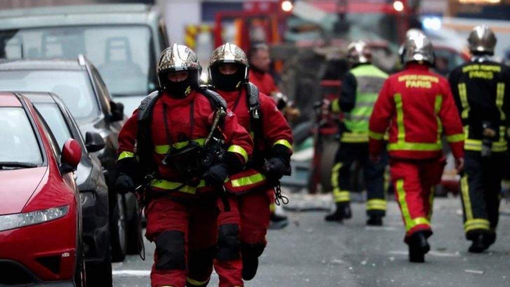 La explosión de la panadería de París en imágenes