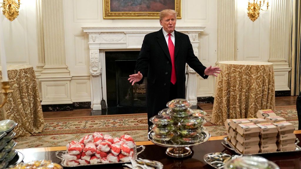 'Fast food' en la Casa Blanca por el cierre de Gobierno de Trump
