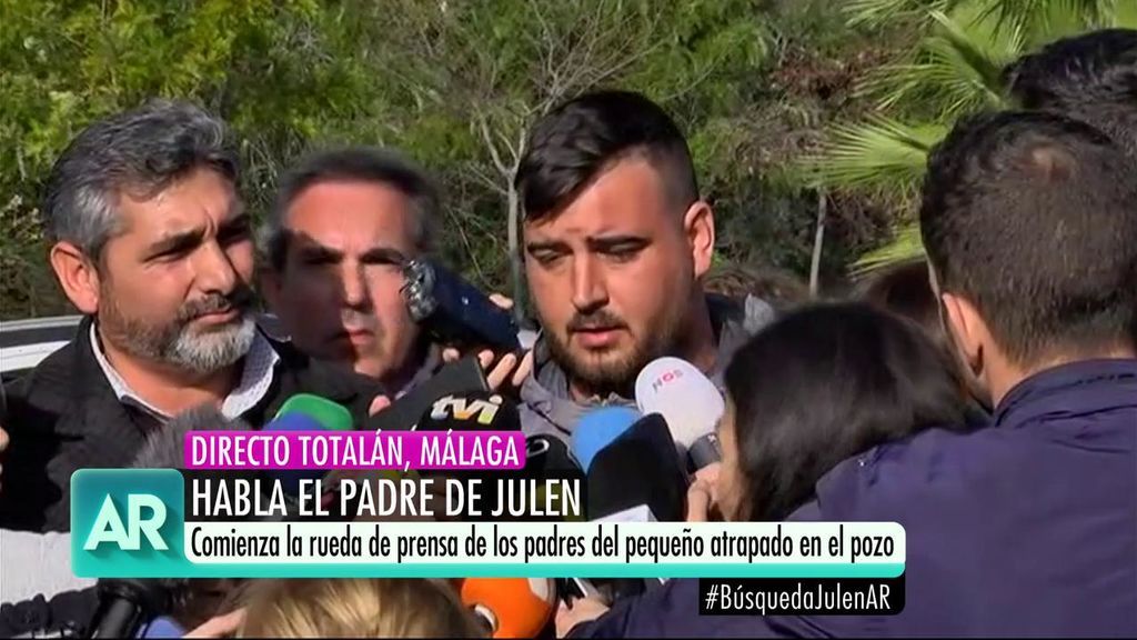 El padre de Julen: “Mi mujer está rota, los dos estamos muertos, pero tenemos esperanza”