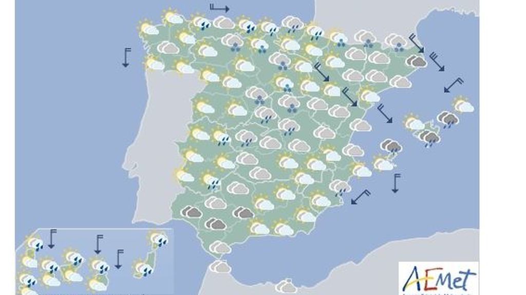 lluvias jueves