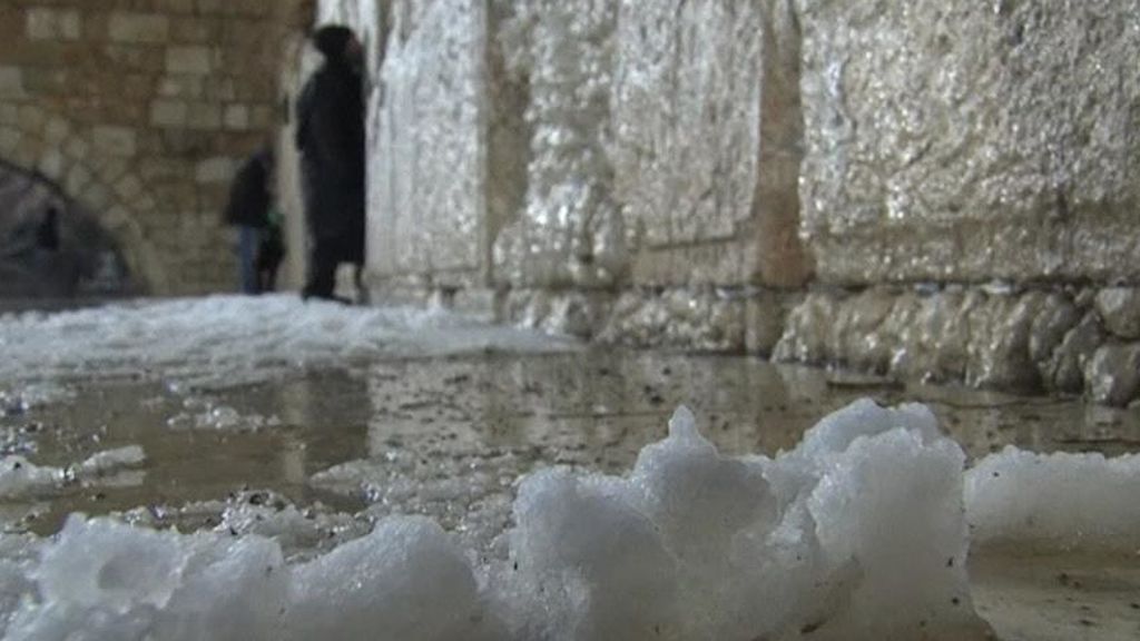 La nieve llega a Jerusalén