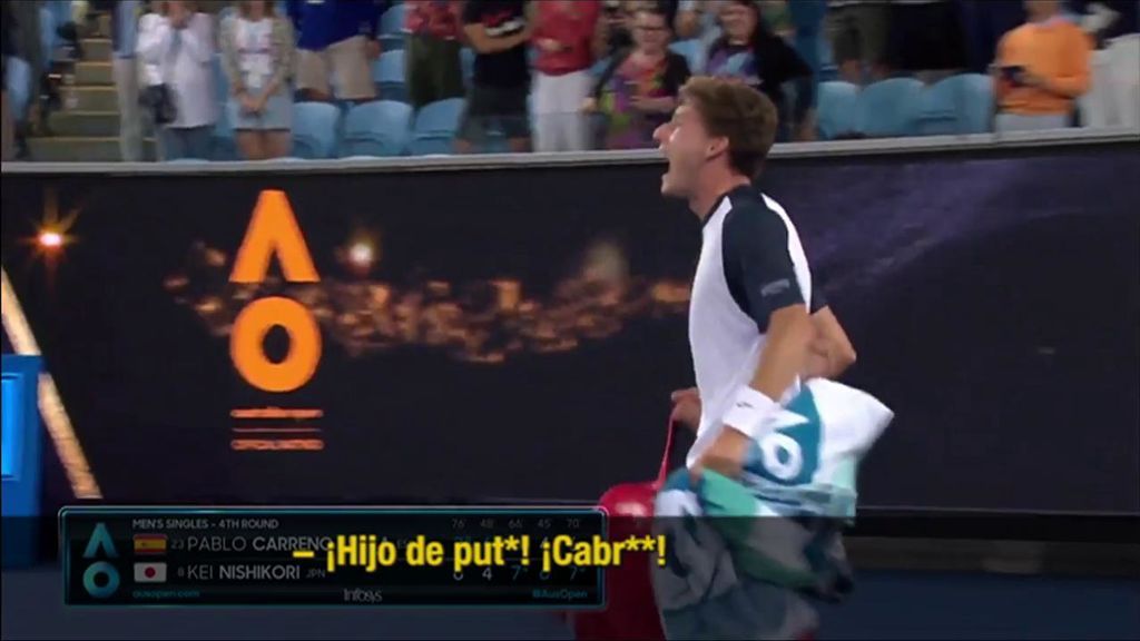 Pablo Carreño se desquicia y termina llamando “¡cabrón!” al árbitro tras caer en el Open de Australia