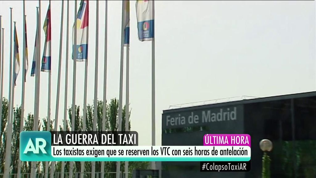 Los taxistas madrileños amenazan con boicotear la feria de turismo Fitur