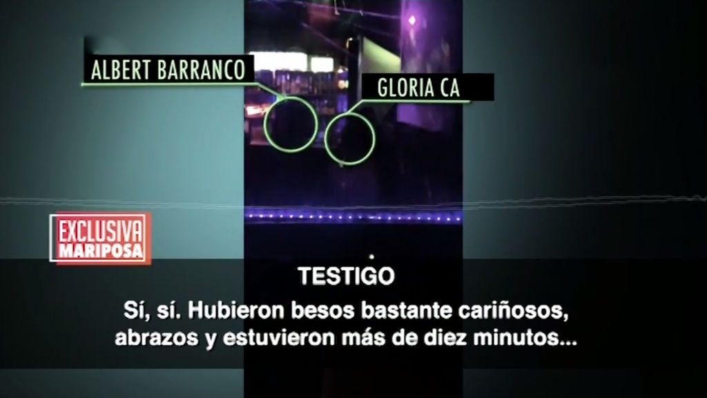 Gloria Camila y Barranco estuvieron diez minutos en el cuarto oscuro de la discoteca, según un testigo