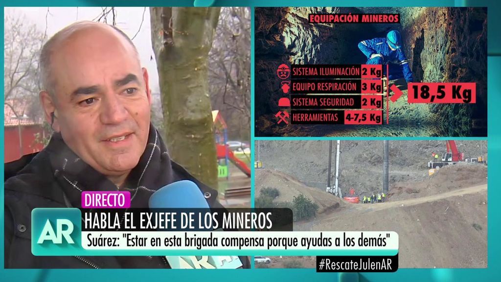 Las lágrimas del exjefe de los mineros que rescatarán a Julen: “Salvar vidas enorgullece”