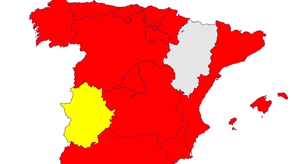 El mapa de la gripe en España