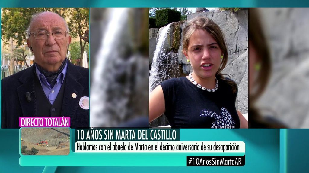 El abuelo de Marta del Castillo: “A pesar del tiempo, sentimos el calor de la gente”