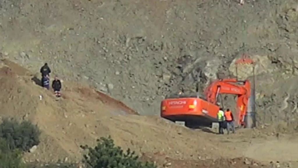 Los mineros de la brigada de salvamento de Hunosa llegan a la zona del pozo de Julen