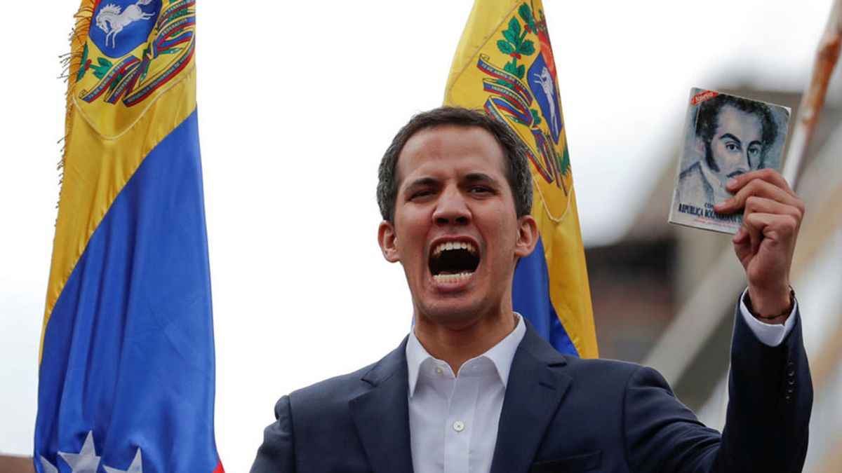 Juan Guaidó, el autoproclamado presidente de Venezuela y también en Wikipedia