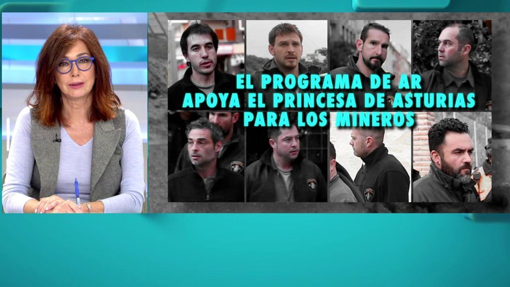 Ana Rosa Quintana pide el premio Princesa de Asturias para los ocho mineros del rescate de Julen