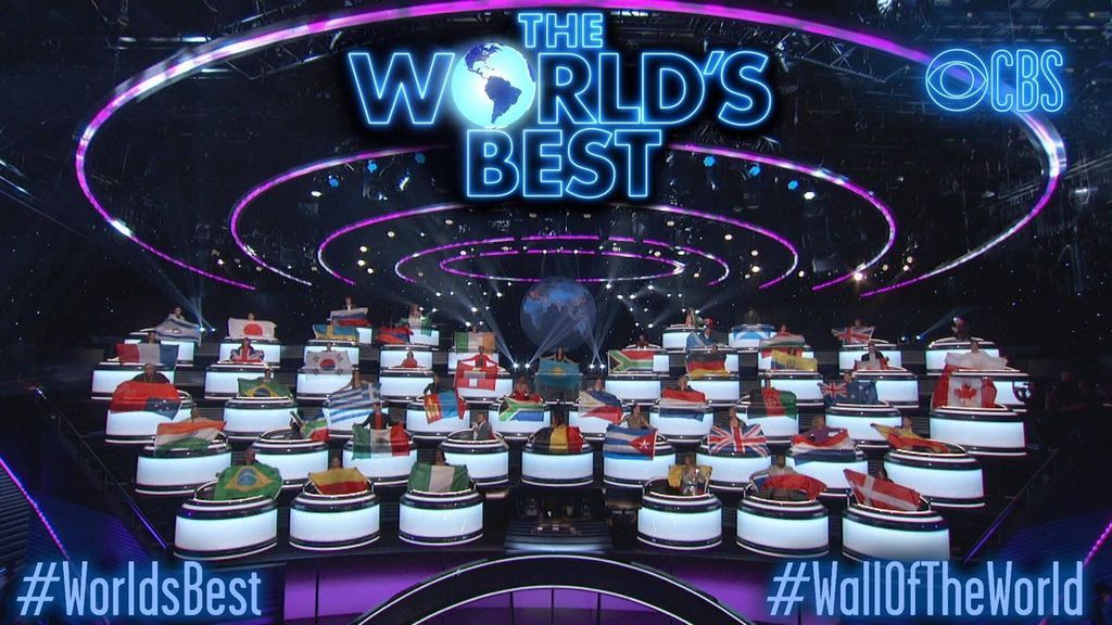 Banderas de los diferentes países que saldrán en 'The world's best', el nuevo programa de la cadena CBS.
