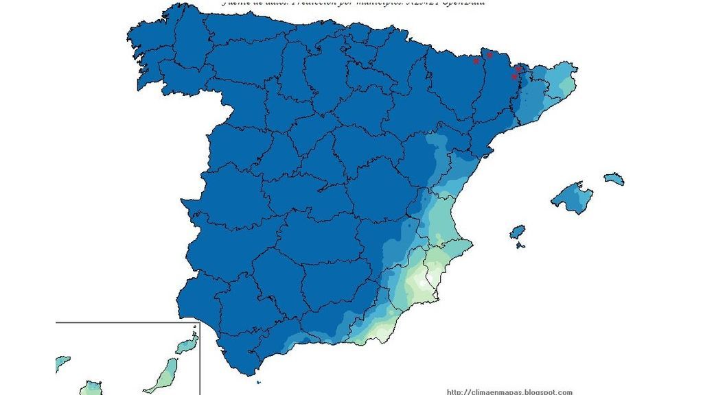 probab de precipitaciones jueves