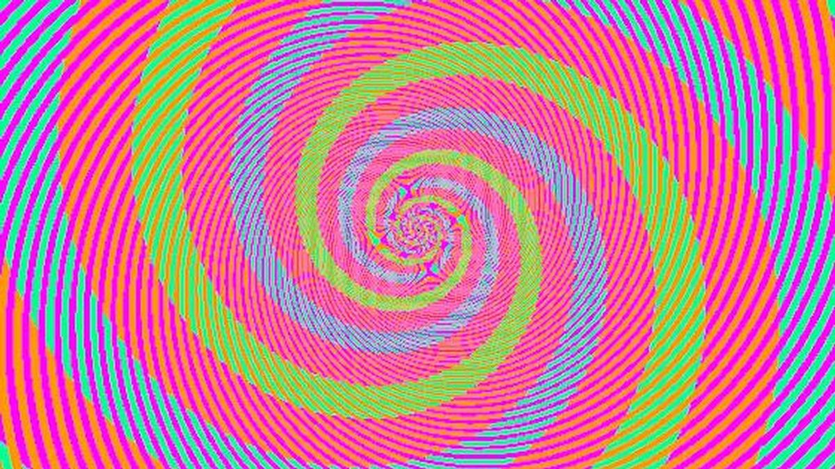 Tu cerebro a prueba: una espiral es verde pero la otra no es azul