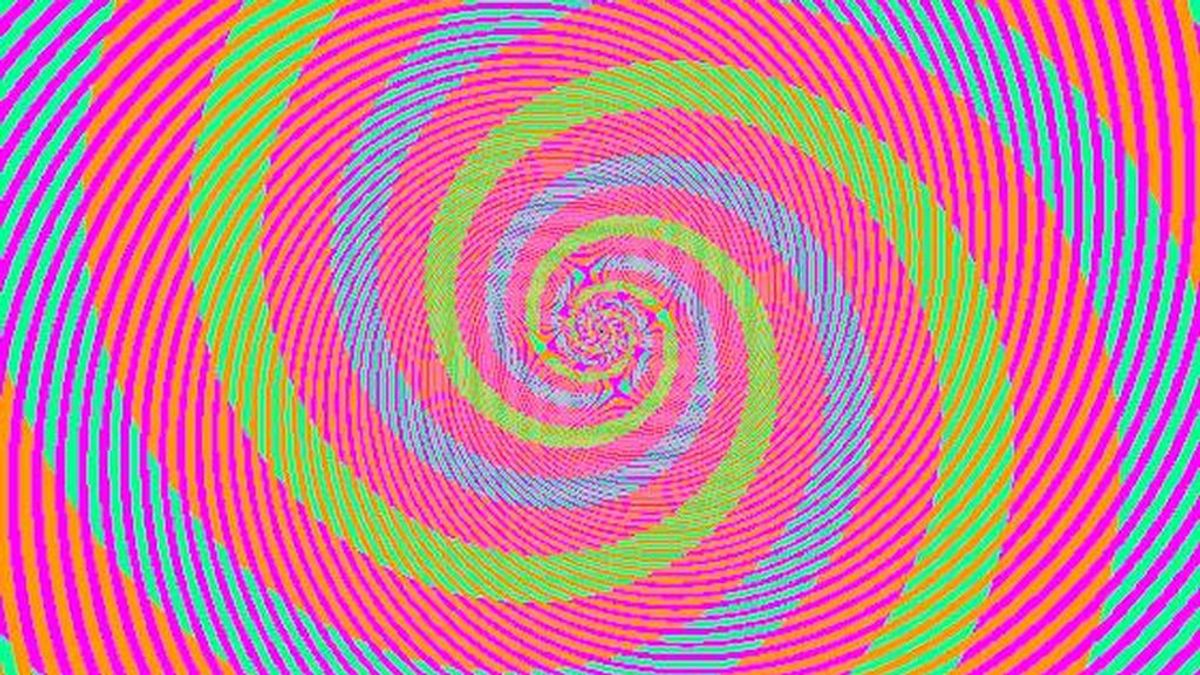 Tu cerebro a prueba: una espiral es verde pero la otra no es azul Tu cerebro a prueba: una espiral es verde pero la otra no es azul