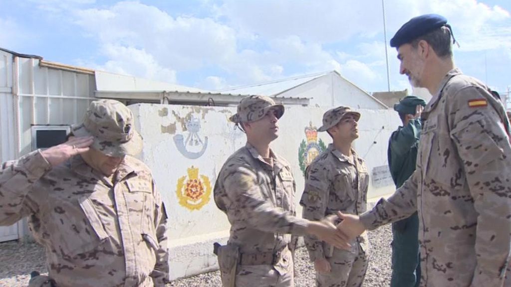 El rey cumple 51 años acompañado por las tropas en Irak: "Gracias por lo que hacéis y por cómo lo hacéis"