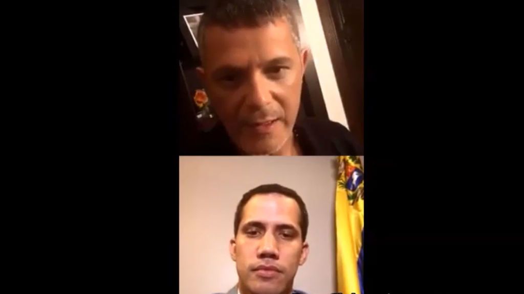 Alejandro Sanz y Guaidó conversan: "No desfallezcan, estamos con ustedes"