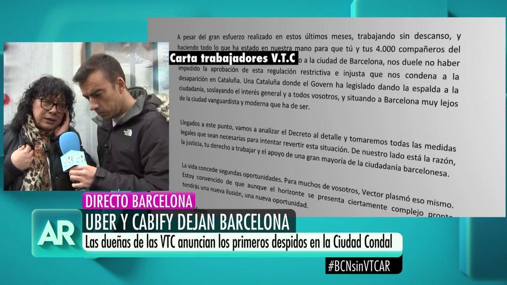 Las dueñas de las VTC anuncian los primeros despidos en Barcelona