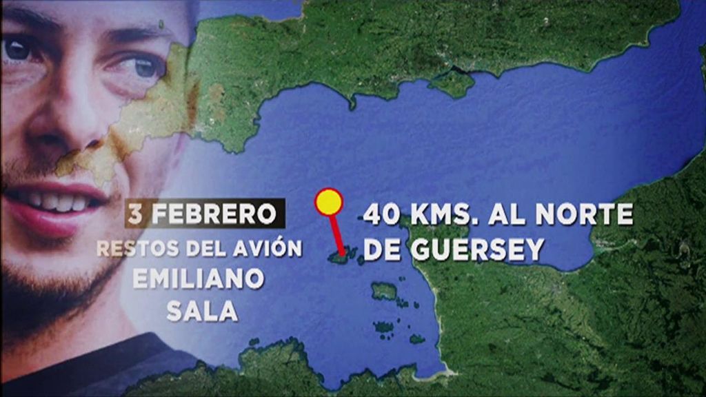 El avión en el que viajaba Emiliano Sala está a 67 metros de profundidad en el Canal de la Mancha