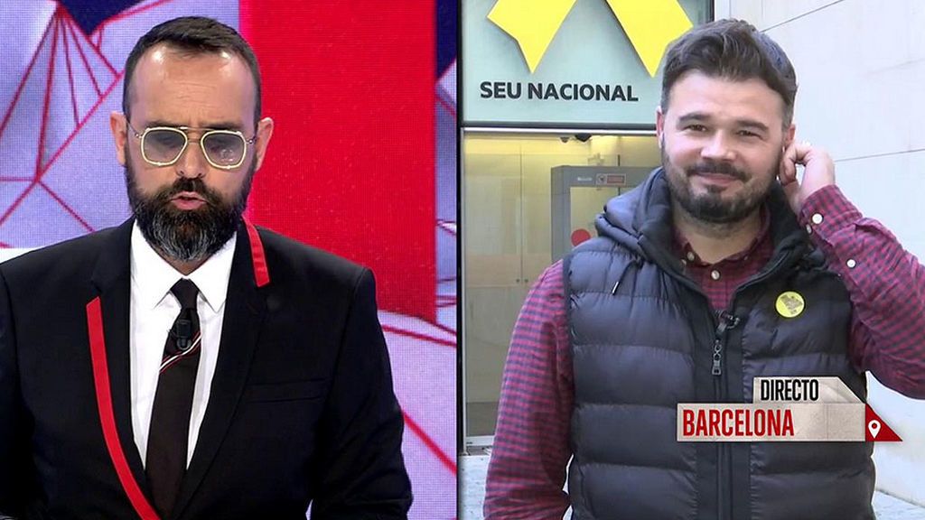 Gabriel Rufián: “Entiendo que los actores no se mojen con el tema de los presos catalanes”